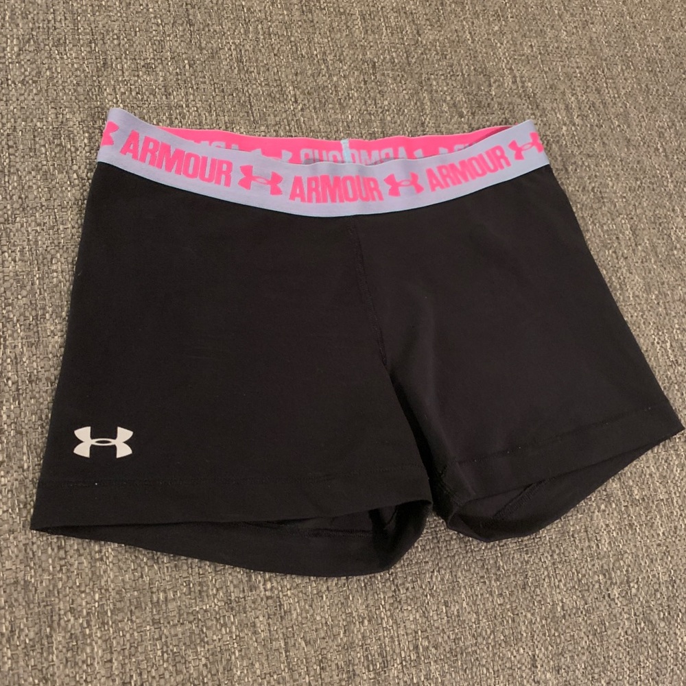 Under Armour Black HeatGear Shorty Shorts